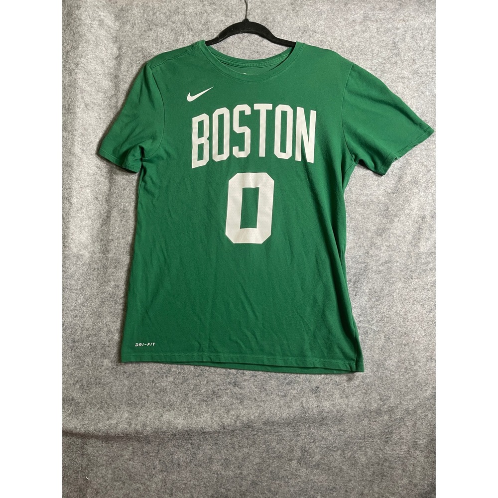Nike Boston Celtics Jayson Tatum 0 Dri-FIT Green Player T-Shirt Mens Small